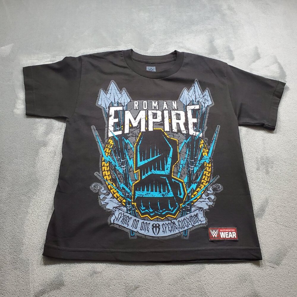 Roman Reigns WWE WWF WCW Authentic Roman Empire Youth Large T-Shirt Believe That